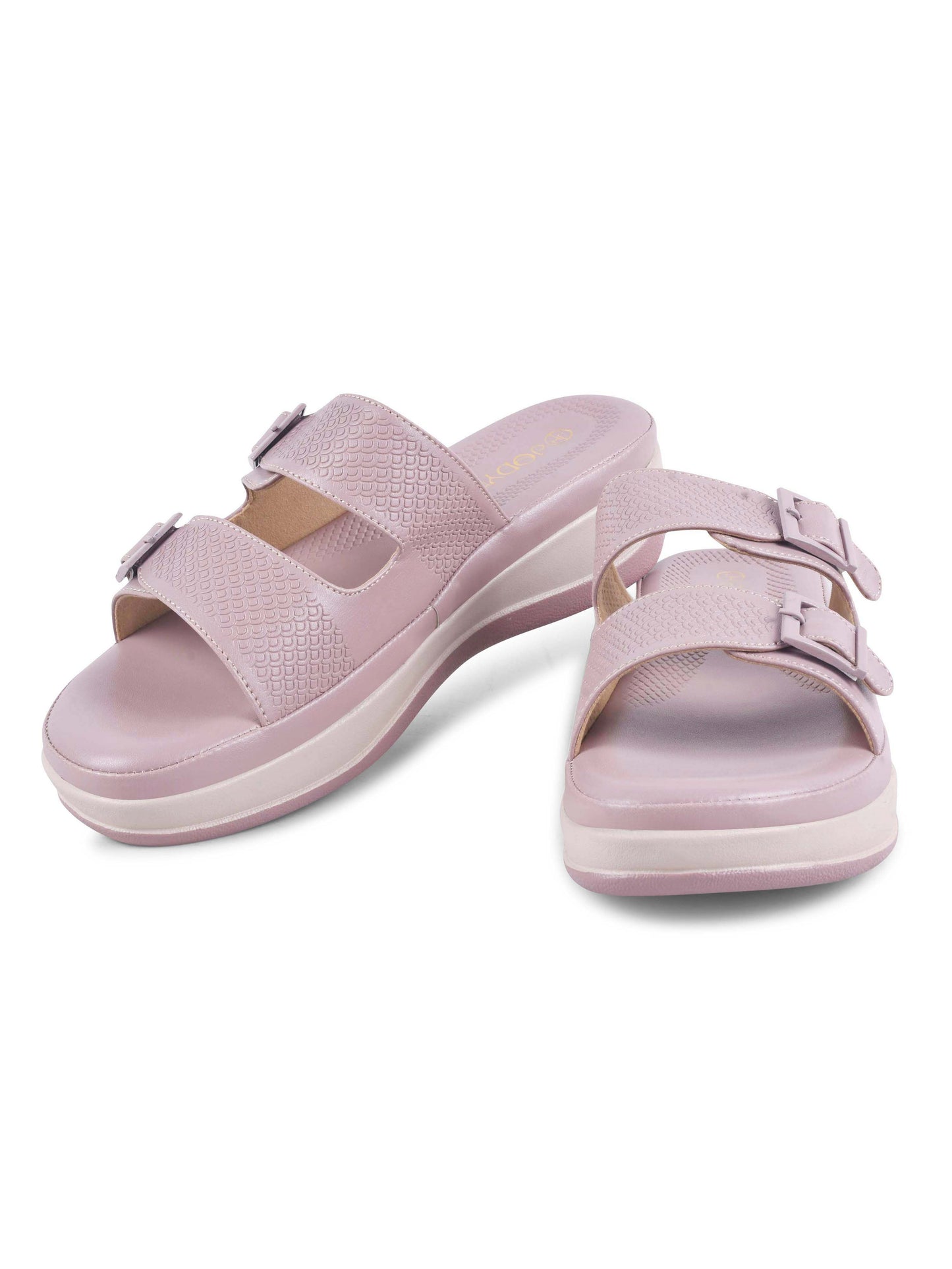 Double Strap Slip-On Slippers