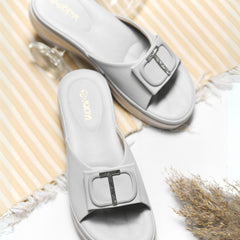Square Buckle Flats