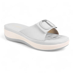 Square Buckle Flats