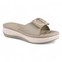 Square Buckle Flats