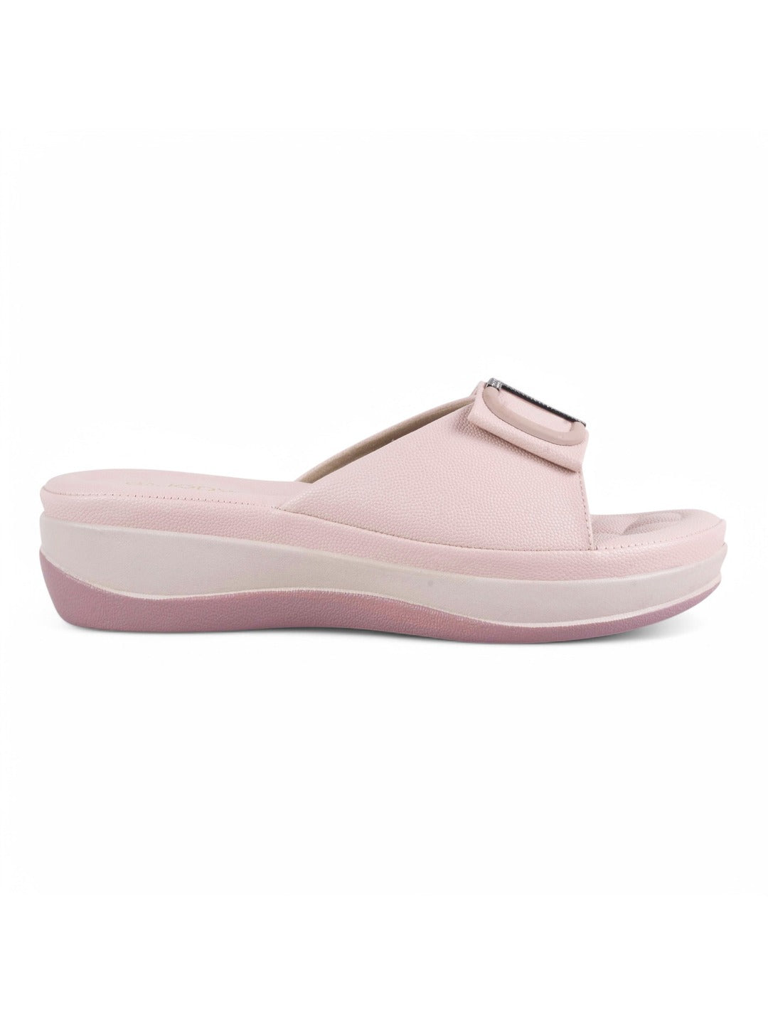 Square Buckle Flats