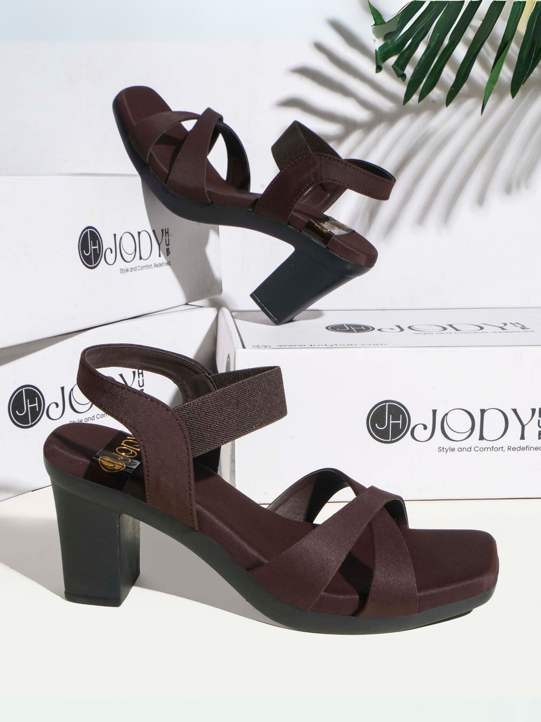 Cross Block Heels