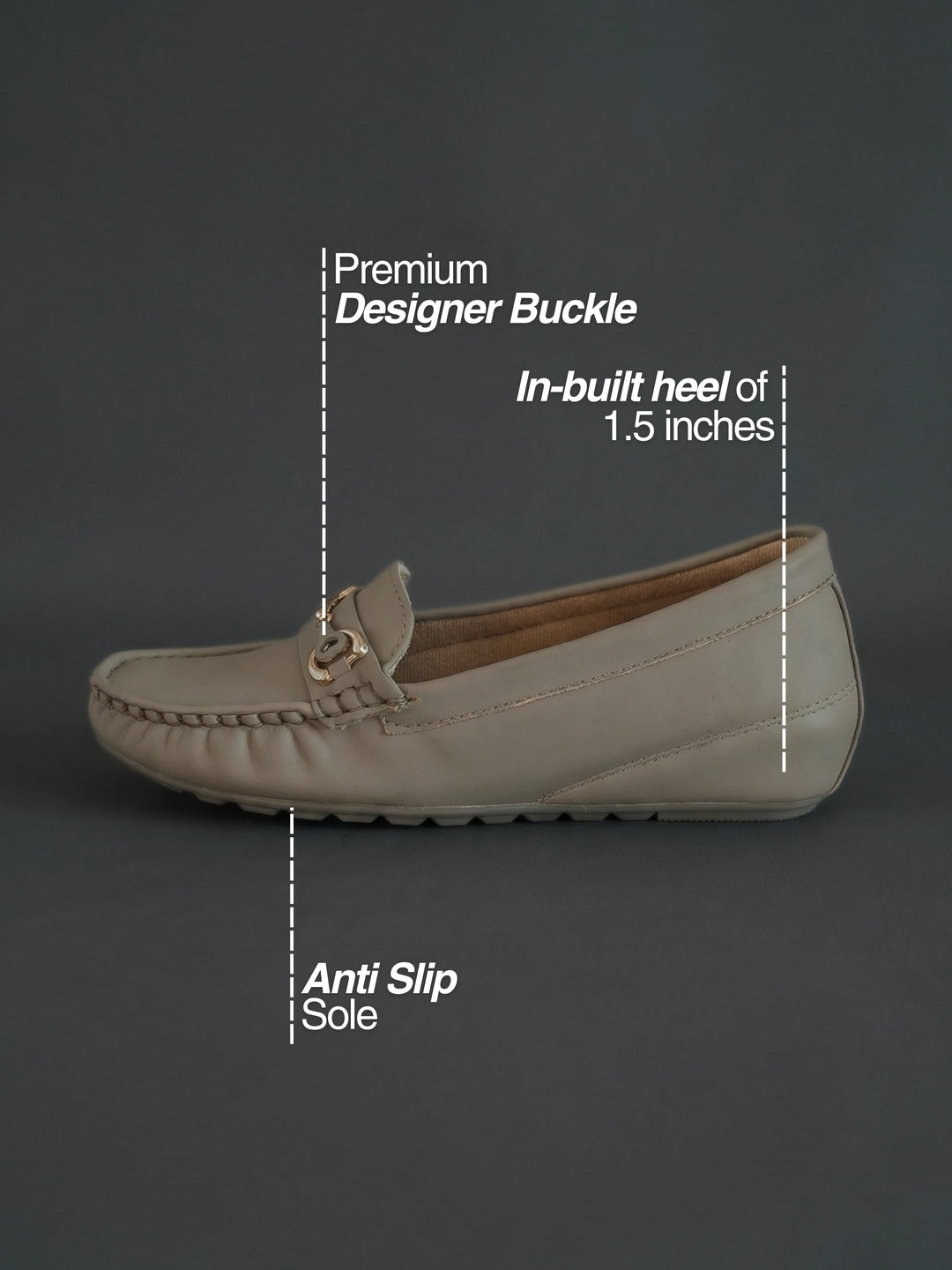 In-Built Heel Loafers
