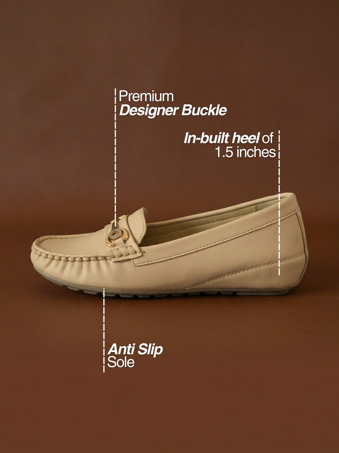 In-Built Heel Loafers