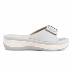 Square Buckle Flats