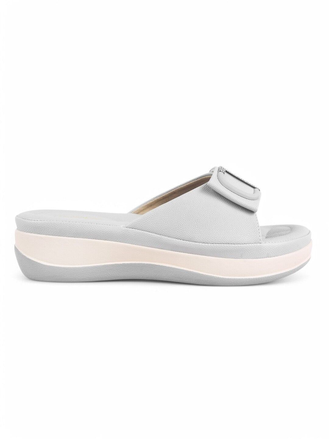 Square Buckle Flats