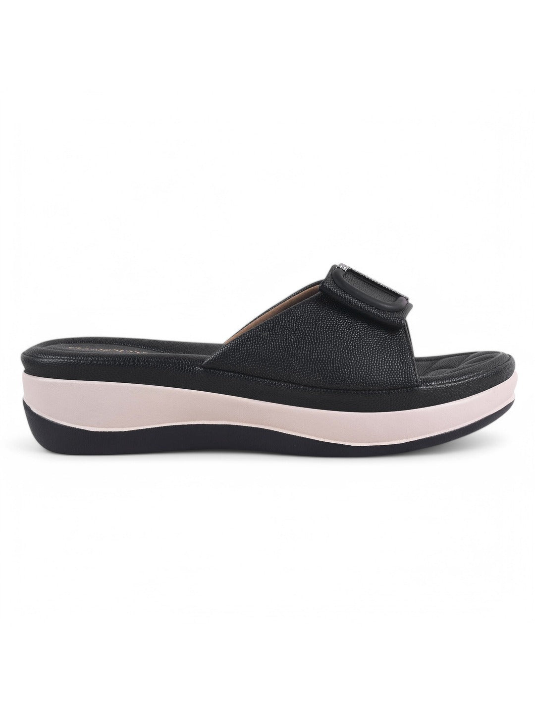 Square Buckle Flats
