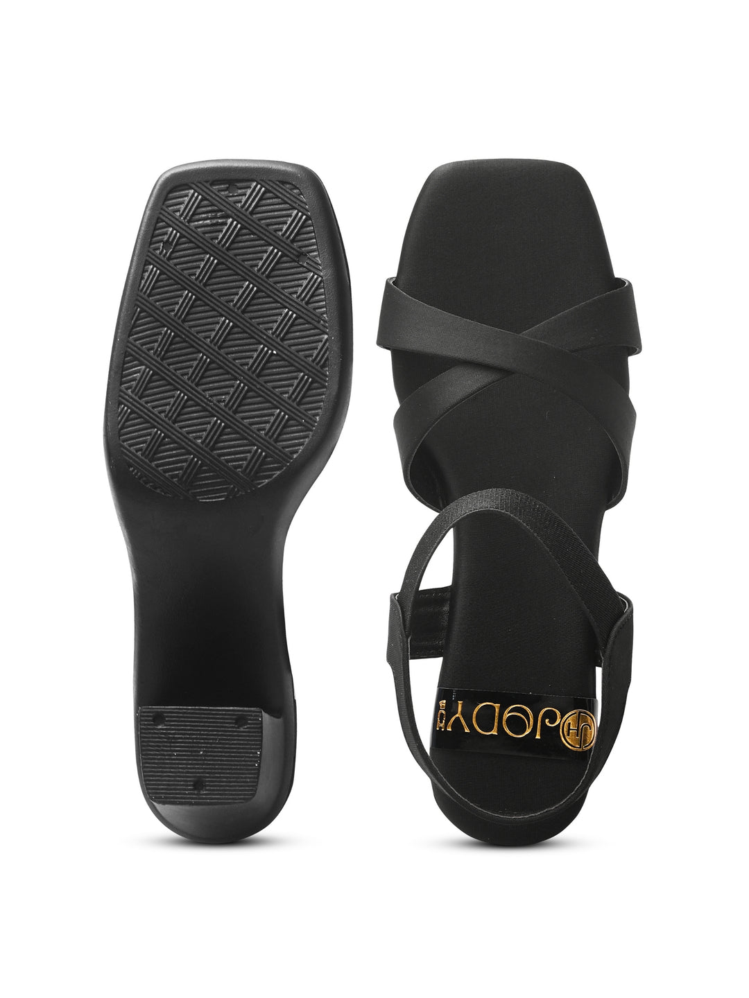 Cross Block Heels