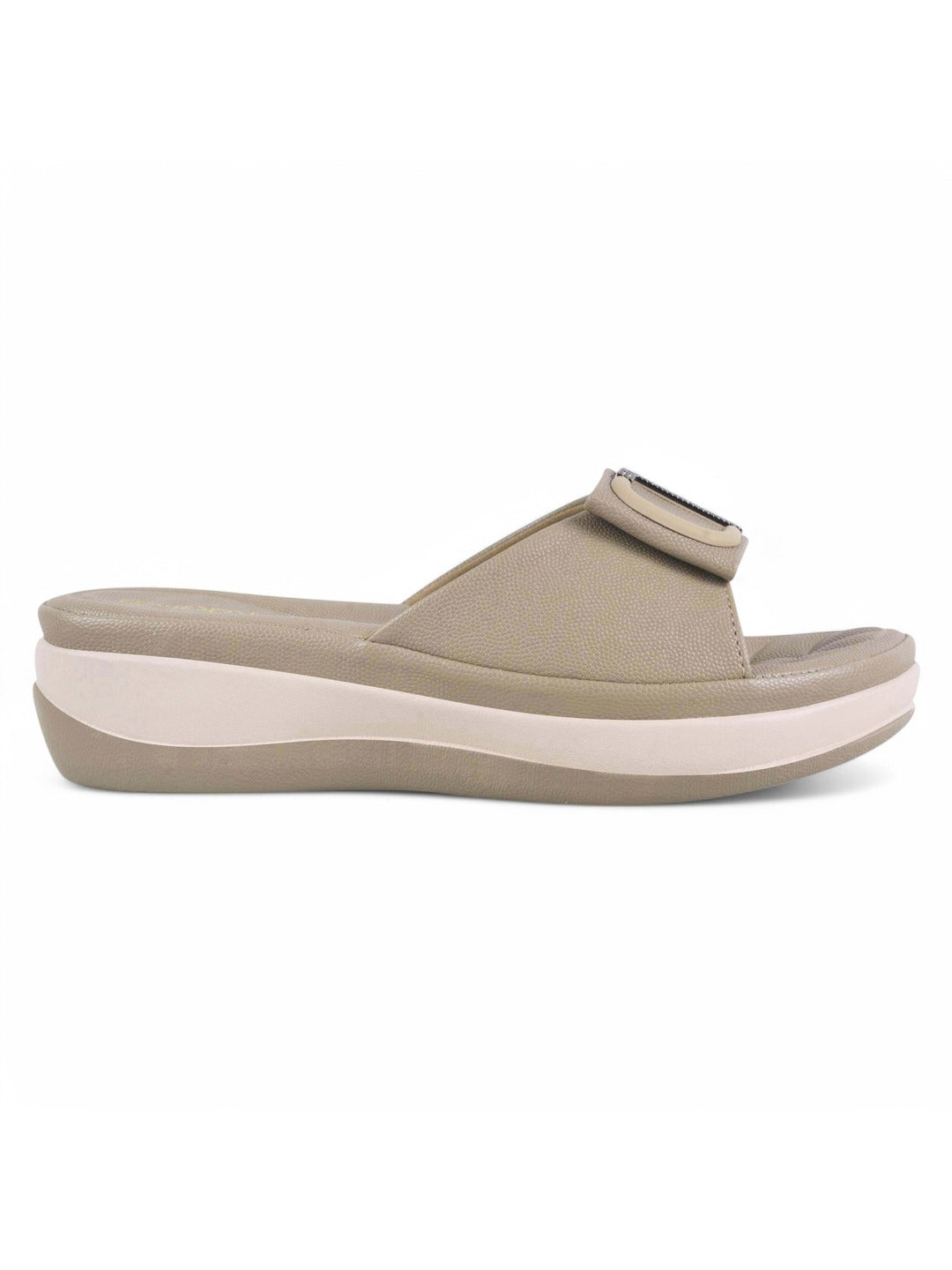 Square Buckle Flats