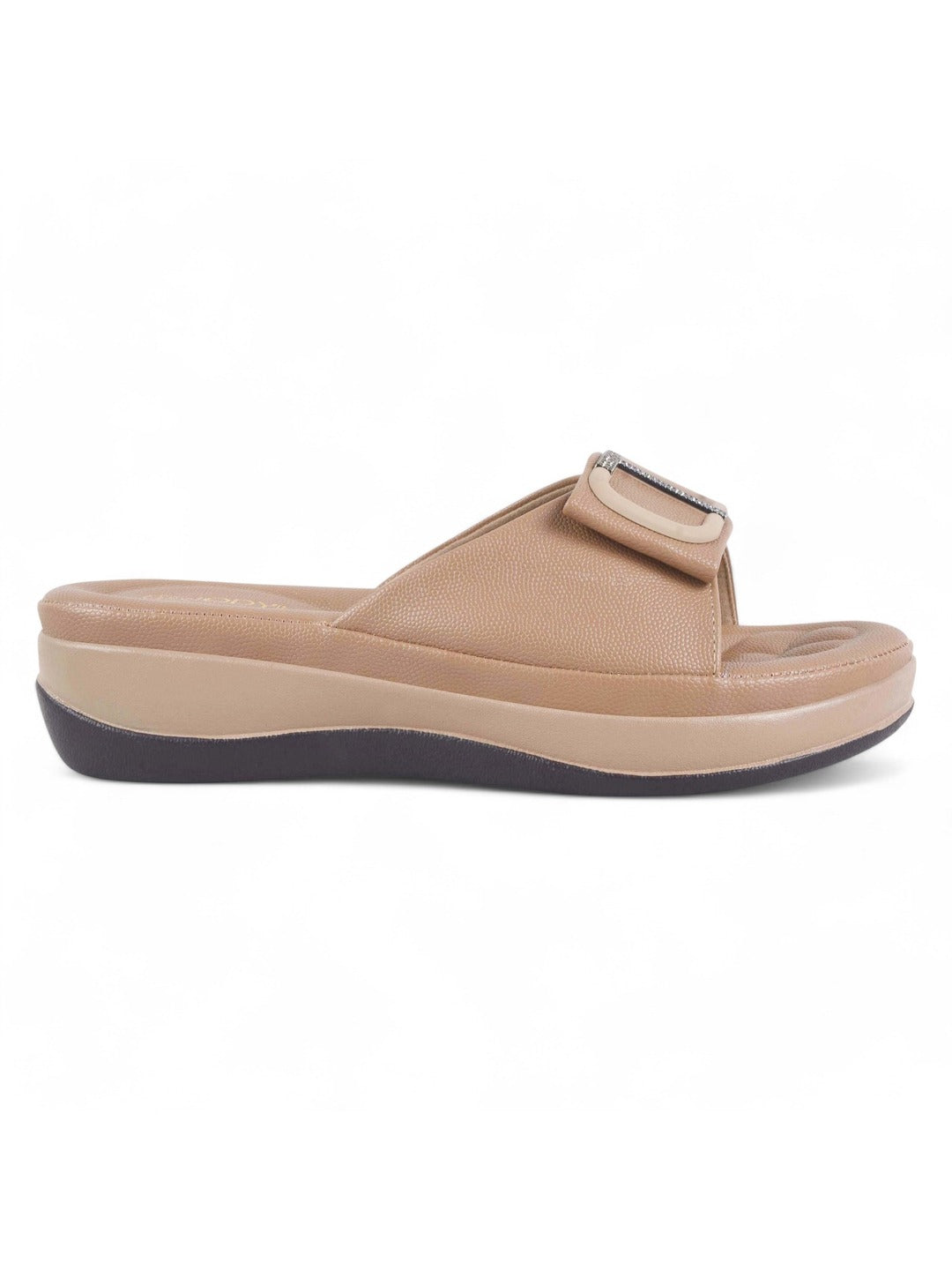 Square Buckle Flats