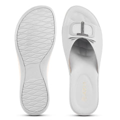 Square Buckle Flats