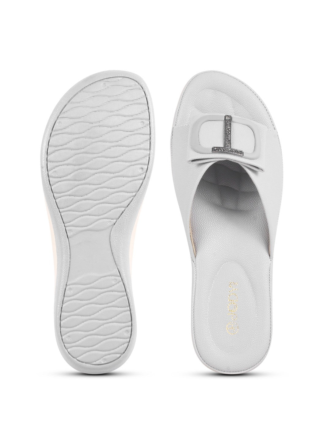Square Buckle Flats