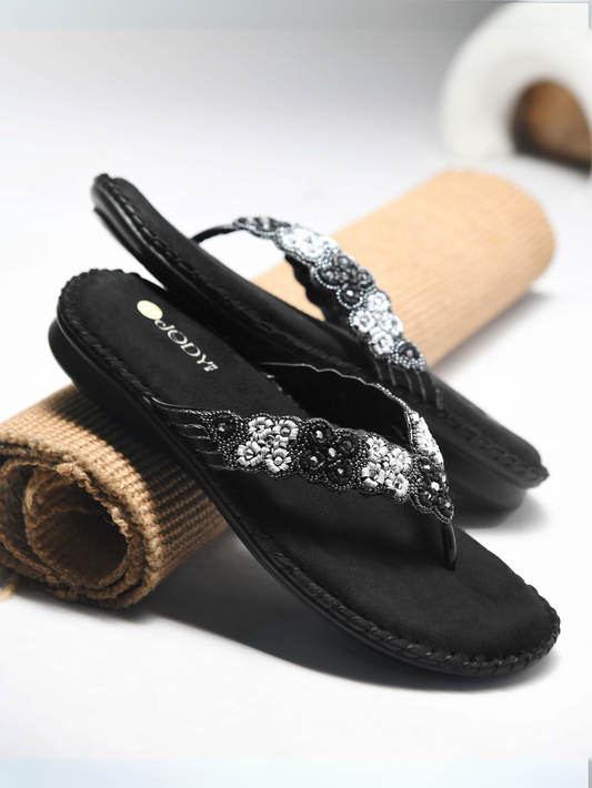 Comfy Beaded Doctor Flat Slipper