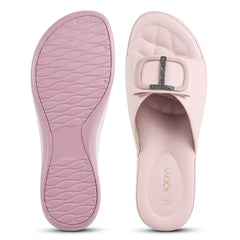 Square Buckle Flats
