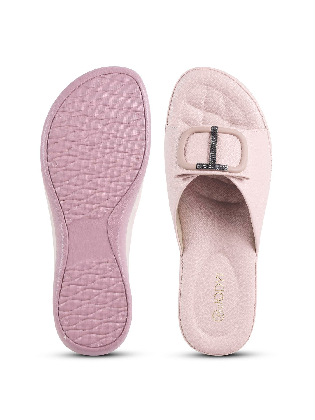 Square Buckle Flats