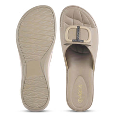 Square Buckle Flats
