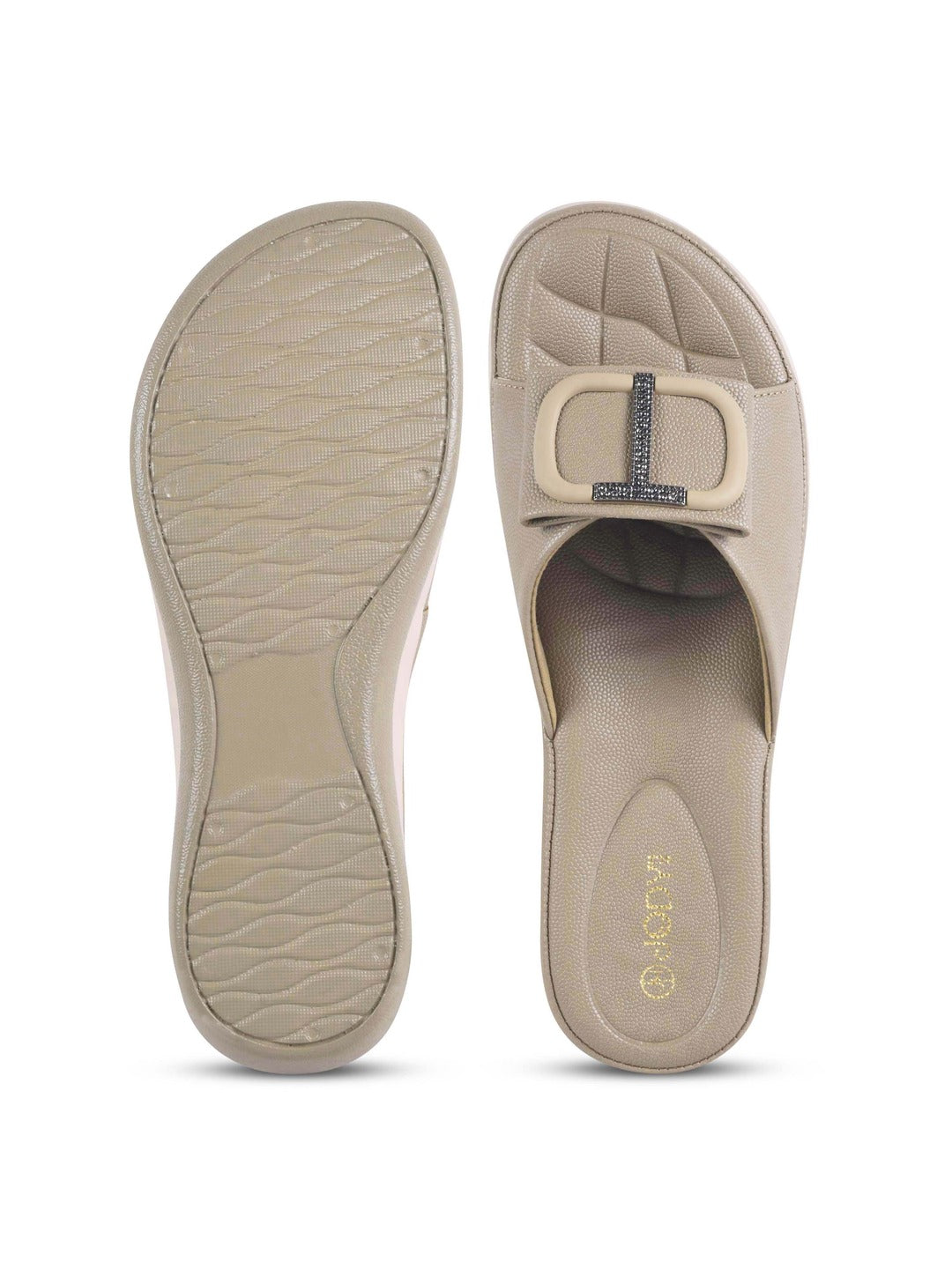 Square Buckle Flats