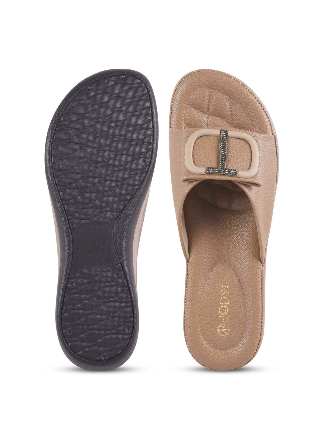 Square Buckle Flats