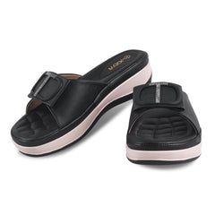 Square Buckle Flats