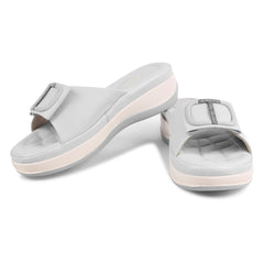 Square Buckle Flats