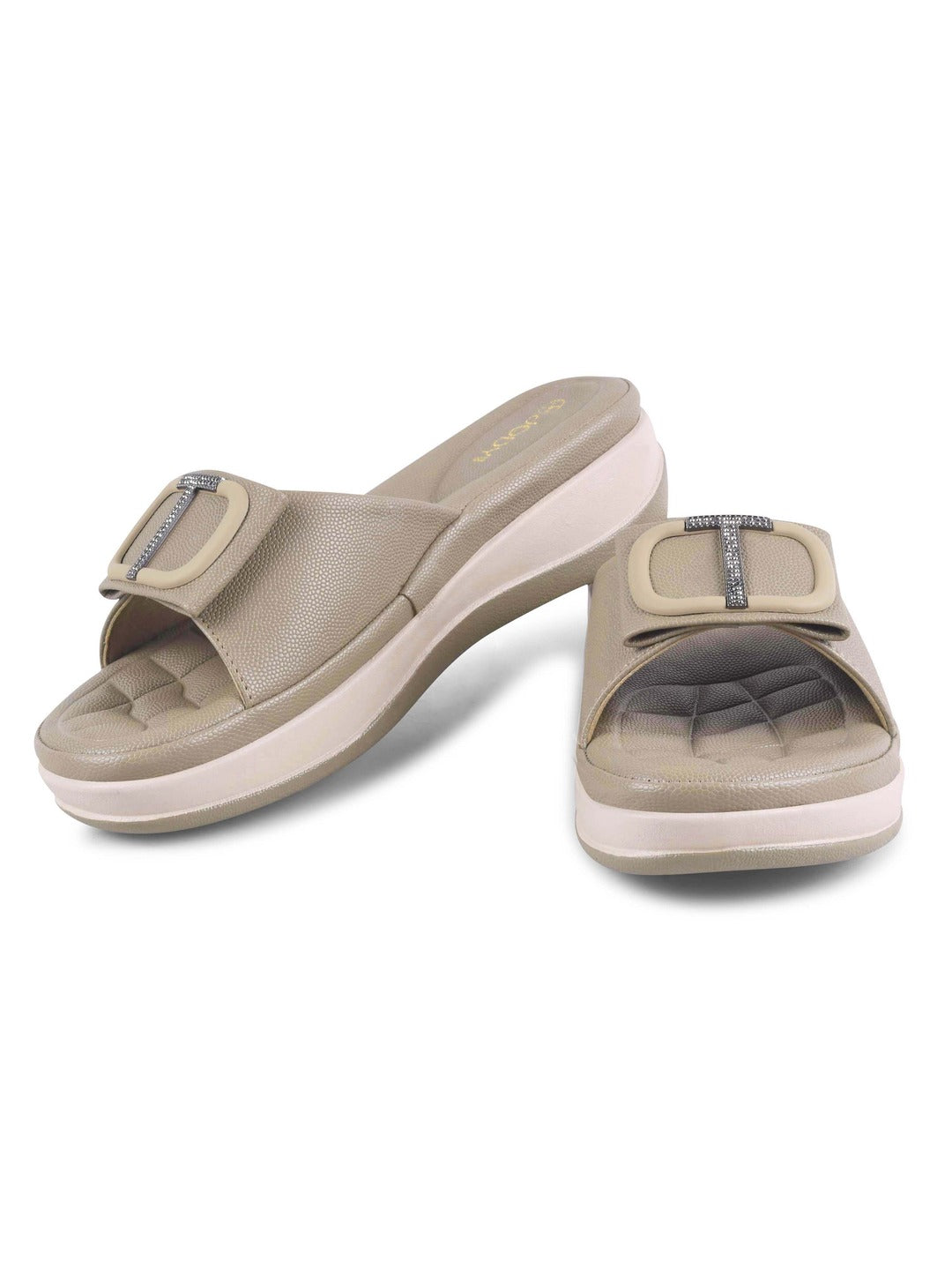 Square Buckle Flats