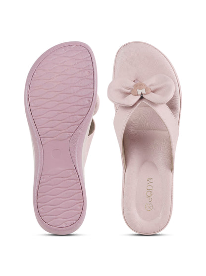 Blossom Bow Slip-On Slippers