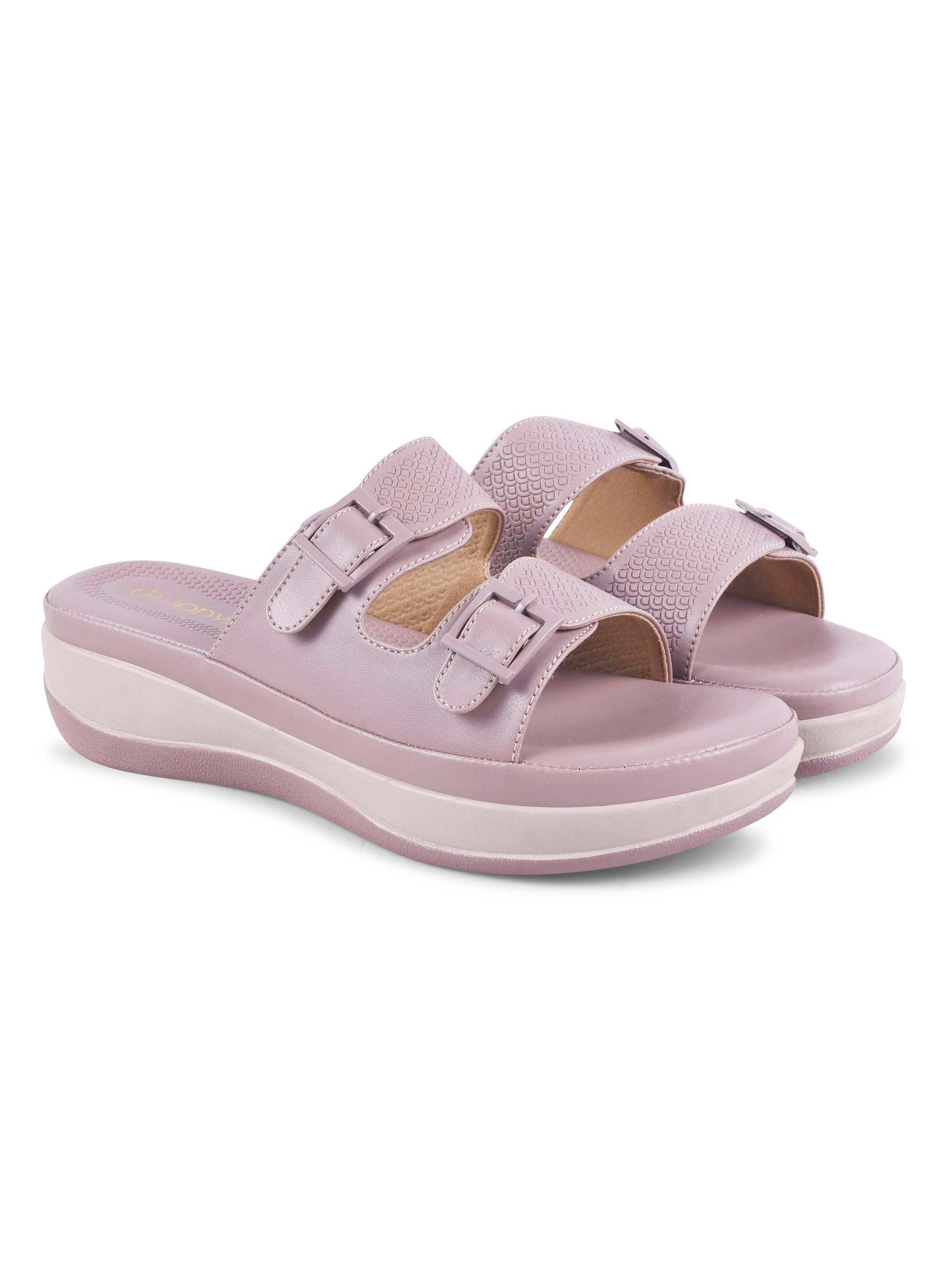 Double Strap Slip-On Slippers