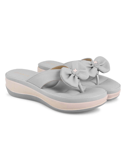 Blossom Bow Slip-On Slippers