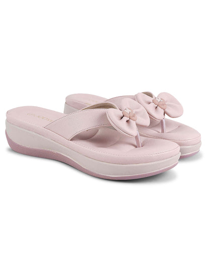 Blossom Bow Slip-On Slippers